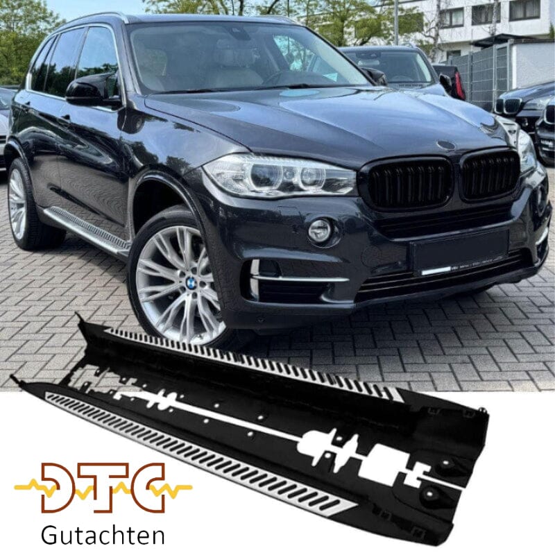 BMW X5 F15 Alu Trittbretter – mit Anti-Rutsch Gummileisten BestTuning